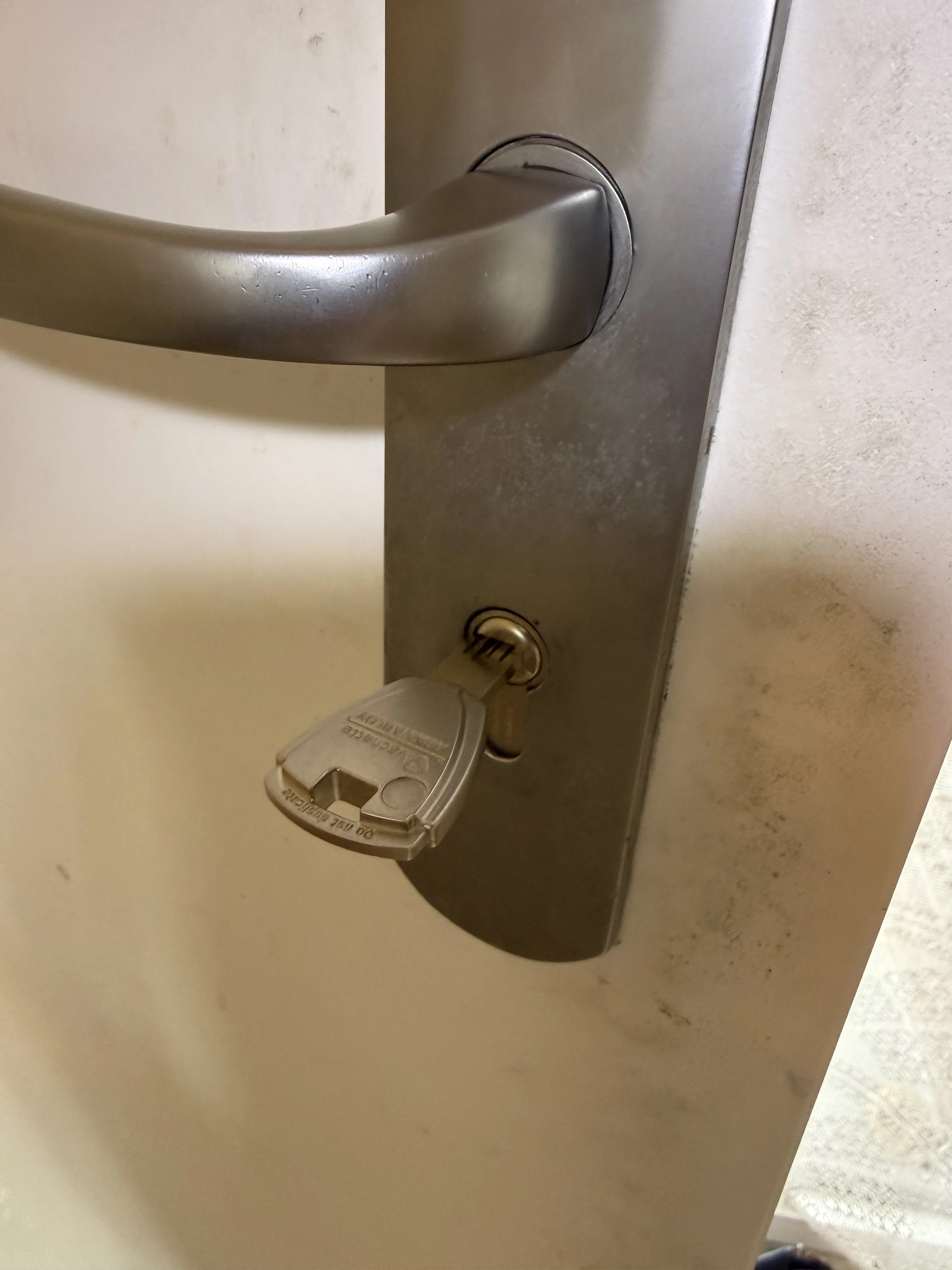 Porte blindée Fichet après effraction à Villeneuve-d'Ascq — cylindre à remplacer